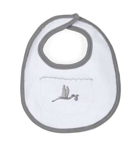 Canastilla chupete personalizado y complementos para recién nacido gris