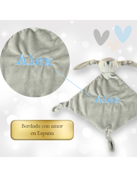 Doudou a personalizovaný dudlík s jménem dítěte