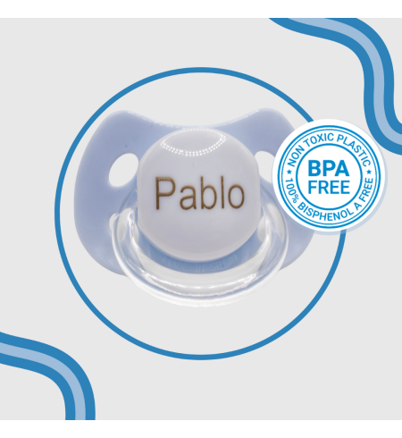 Personalizovaný doudou a dudlík s jménem miminka | Originální dárek pro novorozence