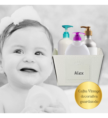 Personalizovaný doudou a dudlík s jménem miminka | Originální dárek pro novorozence