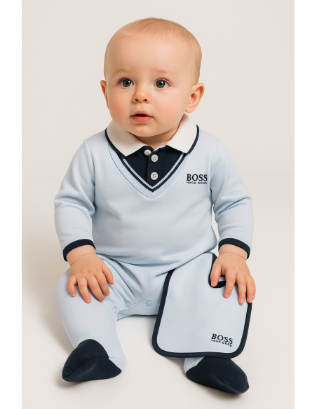 Dárková sada Hugo Boss Serenity v tmavě modré | Luxusní dárek pro miminko – Bebedeparis.com