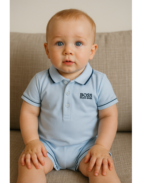 Dárkový set Hugo Boss PoloBody pro miminko | Luxusní a osobní dárek – Bebedeparis.com
