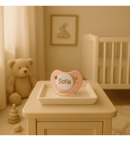 Sada 2 personalizovaných dudlíků s klipem | Originální dárek pro miminko