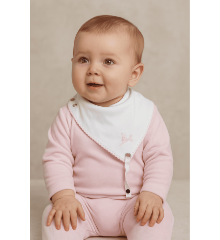 Dárkový set: bryndáčky se jménem miminka | Osobní a roztomilý dárek