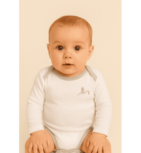 Kompletní dárkový koš Serenity pro miminko | Přírodní, luxusní a personalizovaný – Bebedeparis.com