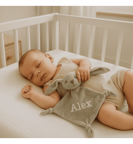 Kompletní dárkový koš Serenity pro miminko | Přírodní, luxusní a personalizovaný – Bebedeparis.com