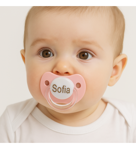 Plenkový dort s dudlíkem se jménem, pouzdrem a medvídkem | Originální dárek pro miminko