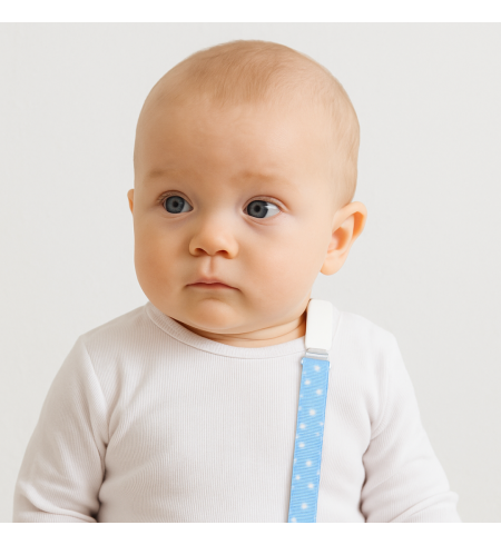 Doudou a 2 personalizované dudlíky s jménem | Se klipem na dudlík