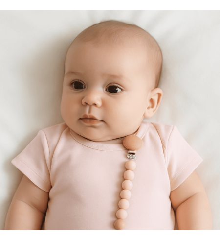 Personalizovaný dudlík, klip a silikonové kousátko | Dárkový set pro miminko