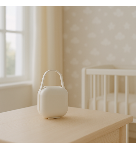 Sada: Personalizovaný dudlík, chrastítko, klip a krabička | Dárkový set pro miminko