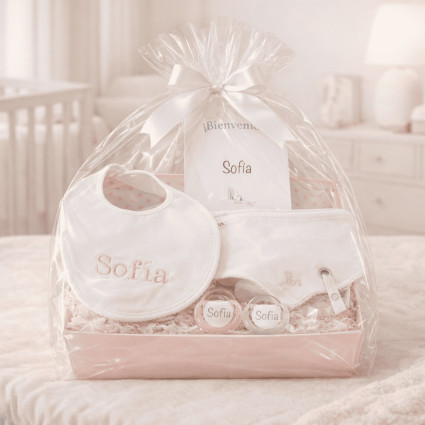 Dárkový set: bryndáčky a dudlíky se jménem | Osobní dárek pro miminko