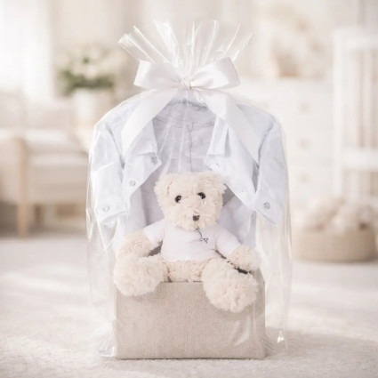 Vintage sada pro miminko Hugo Boss | Luxusní dárkový koš pro novorozence