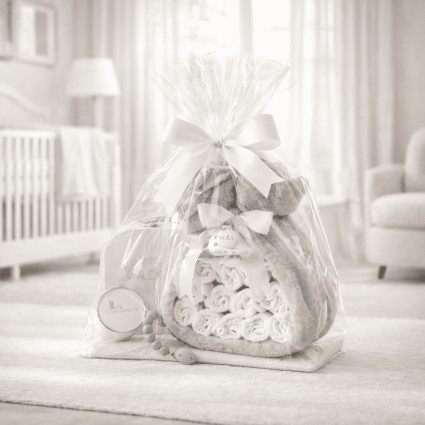 Plenkový Dort s Župánkem, Kufříkem a Dudlíkem | Kompletní Dárek pro Miminko 2