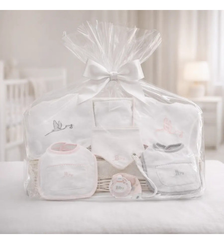 Dárkový set: bryndáčky se jménem miminka | Osobní a roztomilý dárek