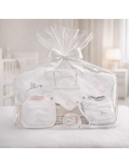 Dárkový set: bryndáčky se jménem miminka | Osobní a roztomilý dárek