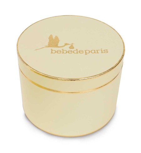 Caja Presentación Vintage BebeDeParis gris S