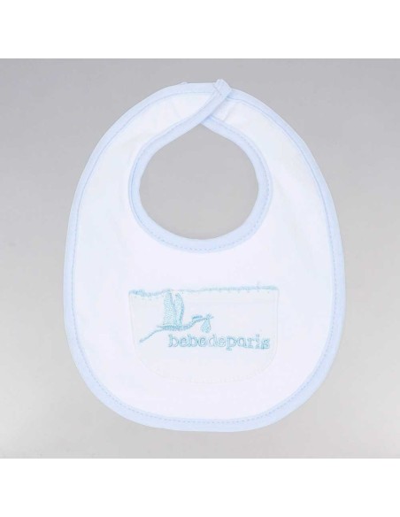 Babero Pocket BebeDeParis Azul