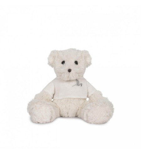 Conjunto Bebé Peto y Polo con Osito de peluche blanco