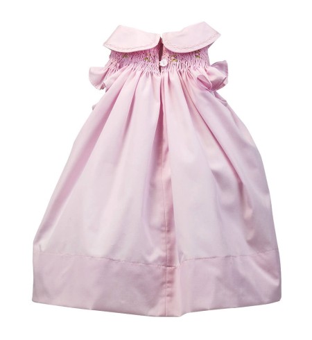 Regalo bebé de vestido de punto de Smock-nido de abeja